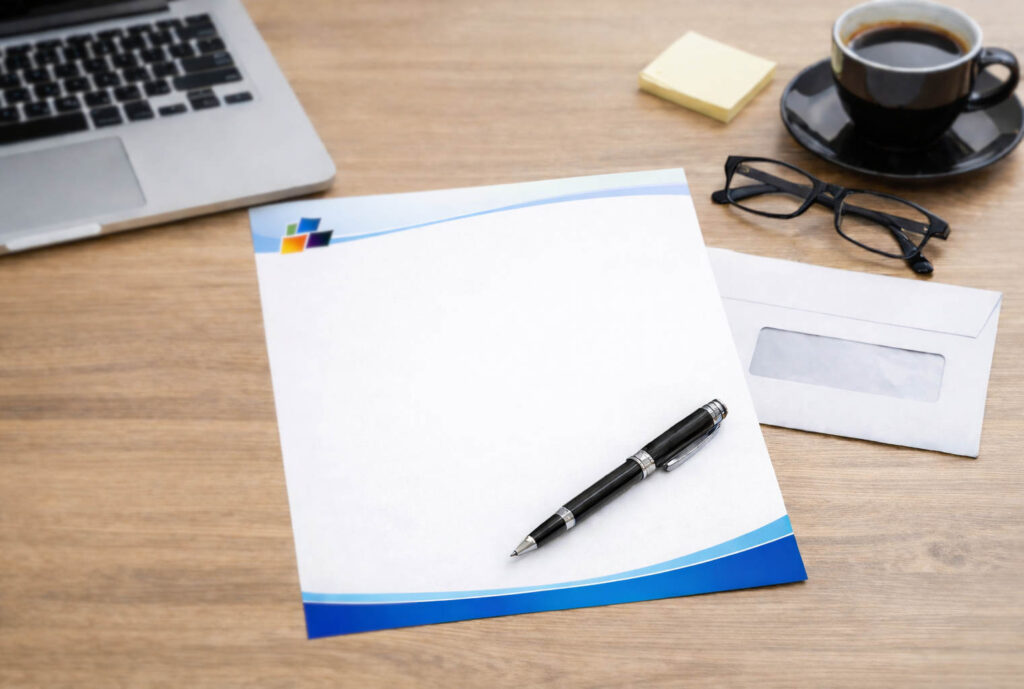 Briefpapier mit Logo